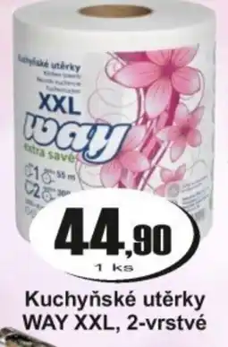 Adam Kuchyňské utěrky WAY XXL, 2-vrstvé nabídka