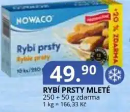 Potraviny CZ NOWACO Rybí prsty mleté nabídka