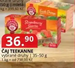 Potraviny CZ Čaj teekanne nabídka