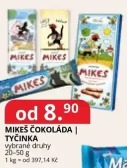 Potraviny CZ Mikeš čokoláda | tyčinka nabídka
