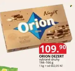 Potraviny CZ Orion dezert nabídka