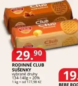 Potraviny CZ Rodinné club sušenky nabídka