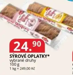 Potraviny CZ Sýrové oplatky nabídka