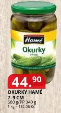 Potraviny CZ Okurky Hamé 7-9 cm nabídka