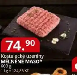 Potraviny CZ Kostelecké uzeniny Mělněné maso nabídka