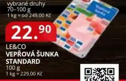 Potraviny CZ LE&CO Vepřová šunka standard nabídka