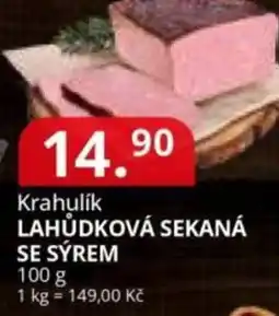 Potraviny CZ Krahulik Lahůdková sekaná se sýrem nabídka