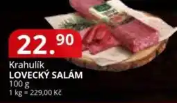Potraviny CZ Krahulik Lovecký salám nabídka