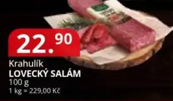 Potraviny CZ Krahulik Lovecký salám nabídka