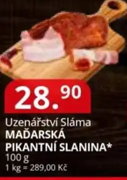 Potraviny CZ Uzenářství Sláma Maďarská pikantní slanina nabídka