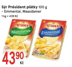 Žabka Sýr Président plátky nabídka