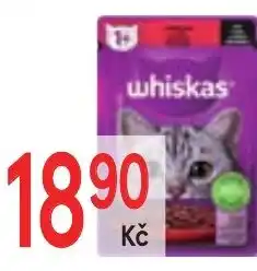 Žabka Whiskas kapsička s hovězím masem ve šťávě nabídka