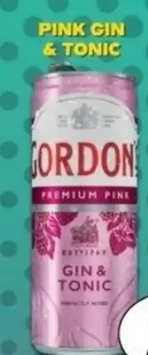 Adam Gordon's Pink gin & tonic nabídka