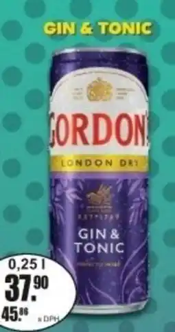 Adam Gordon's Gin & tonic nabídka