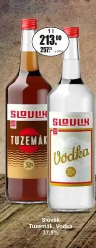 Adam Slovlik Tuzemák, Vodka 37,5% nabídka