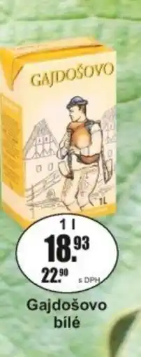 Adam Gajdošovo bílé nabídka