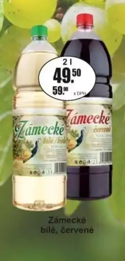 Adam Zámecké bílé, červené nabídka