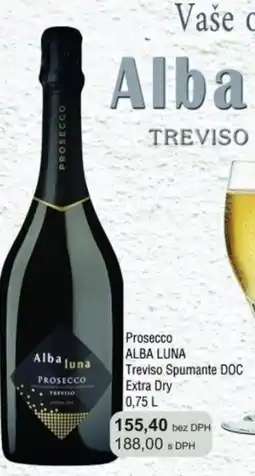 Adam Prosecco ALBA LUNA Treviso Spumante DOC Extra Dry nabídka