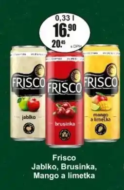 Adam Frisco Jablko, Brusinka, Mango a limetka nabídka