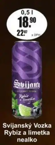 Adam Svijanský Vozka Rybíz a limetka nealko nabídka