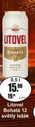 Adam Litovel Bohatá 12 světlý ležák nabídka
