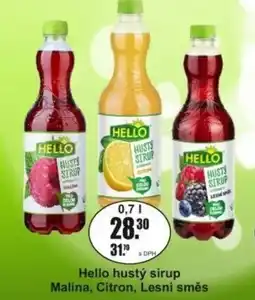 Adam Hello hustý sirup Malina, Citron, Lesní směs nabídka