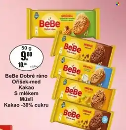 Adam BeBe Dobré ráno Oříšek-med Kakao S mlékem Müsli Kakao -30% cukru nabídka