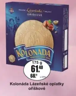 Adam Kolonáda Lázeňské oplatky oříškové nabídka