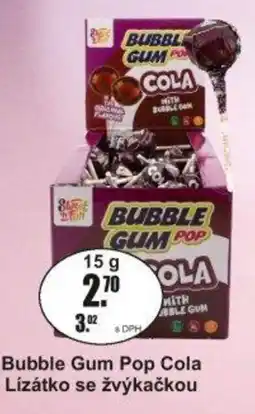 Adam Bubble Gum Pop Cola Lízátko se žvýkačkou nabídka