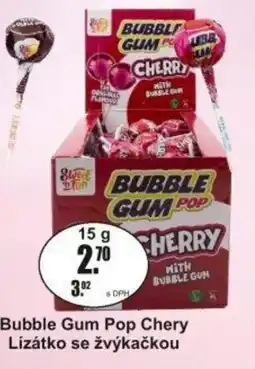 Adam Bubble Gum Pop Chery Lízátko se žvýkačkou nabídka