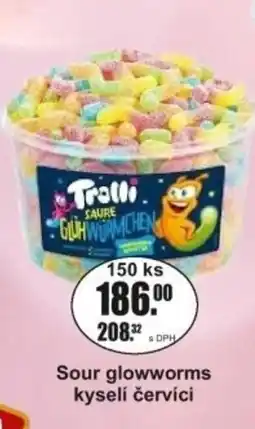 Adam Trolli Sour glowworms kyselí červíci nabídka