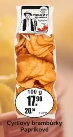 Adam Cyrilovy brambůrky Paprikové nabídka