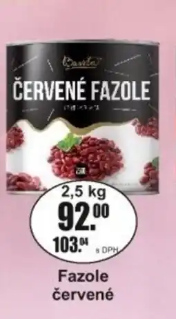 Adam Bassta Fazole červené nabídka