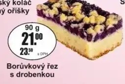 Adam Borůvkový řez s drobenkou nabídka