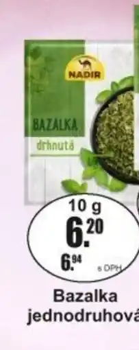 Adam Nadir Bazalka jednodruhová nabídka