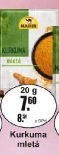 Adam Nadir Kurkuma mletá nabídka