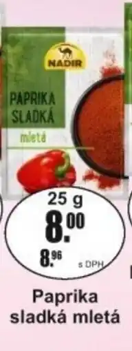Adam Nadir Paprika sladká mletá nabídka