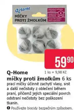 Teta Q-Home míčky proti žmolkům 6 ks nabídka