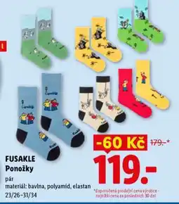 Lidl Fusakle Ponožky nabídka