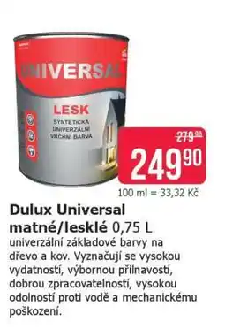 Teta Dulux Universal matné/lesklé 0,75 L nabídka