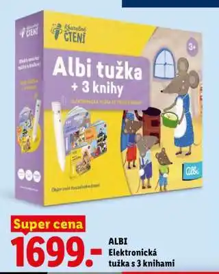 ALBI Elektronická tužka s 3 knihami