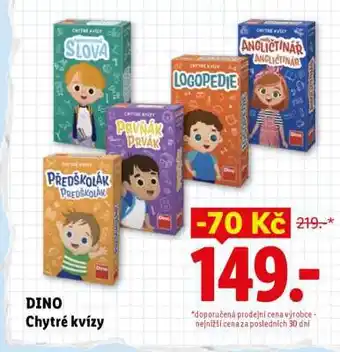 Lidl Dino Chytré kvízy nabídka