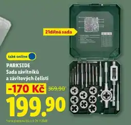 Lidl PARKSIDE Sada závitníků a závitových čelistí nabídka