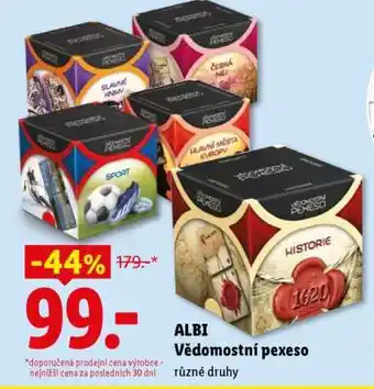 Lidl ALBI Vědomostní pexeso nabídka