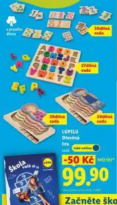 Lidl LUPILU Dřevěná hra sada nabídka