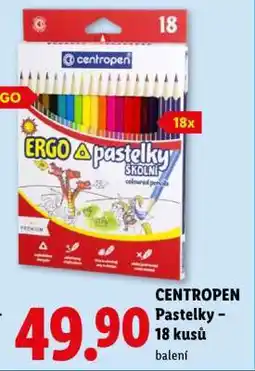 Lidl CENTROPEN Pastelky – 18 kusů nabídka