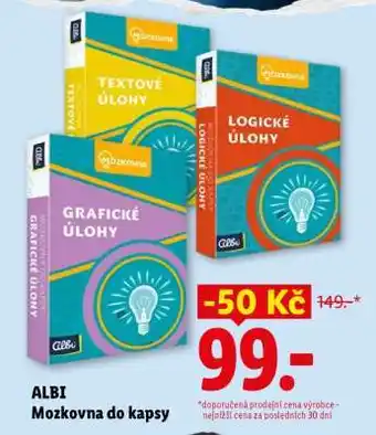 Lidl ALBI Mozkovna do kapsy nabídka