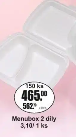 Adam Menubox 2 díly 3,10/1 ks nabídka
