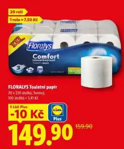 Lidl Floralys TOALETNÍ PAPÍR nabídka