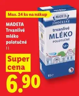 Lidl Madeta trvanlivé mléko polotučné nabídka